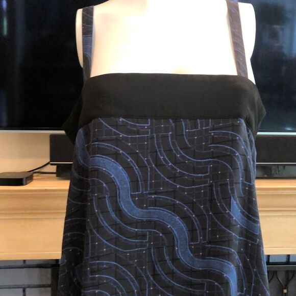 Trouve Colorblock Slip Dress Size Small - Picture 4 of 10